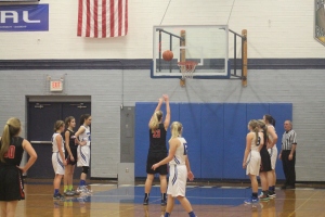 Oregon City senior, Kristin Duyck shoots two after being fouled. 